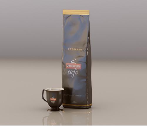 Cafe cup and packshot preview image